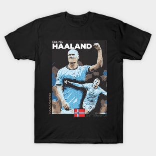 Haaland - Street Art - Soccer Icons T-Shirt